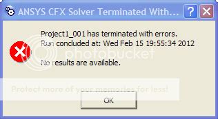 | | Message: | | ANSYS CFX is unable to connect to the system coupling service on | | www. . Error 001100279 has occurred in subroutine erraction